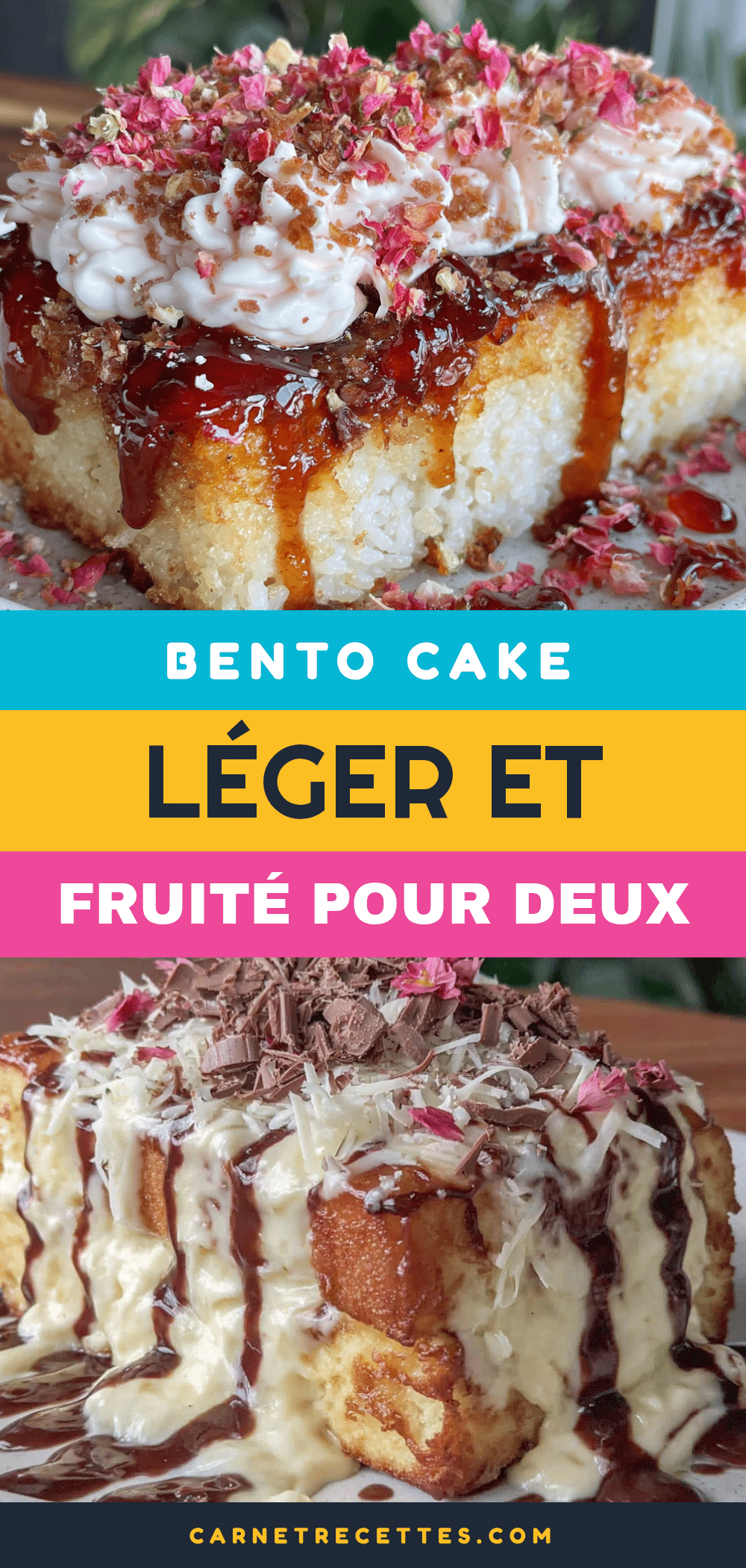 bento cake léger et fruité recipe