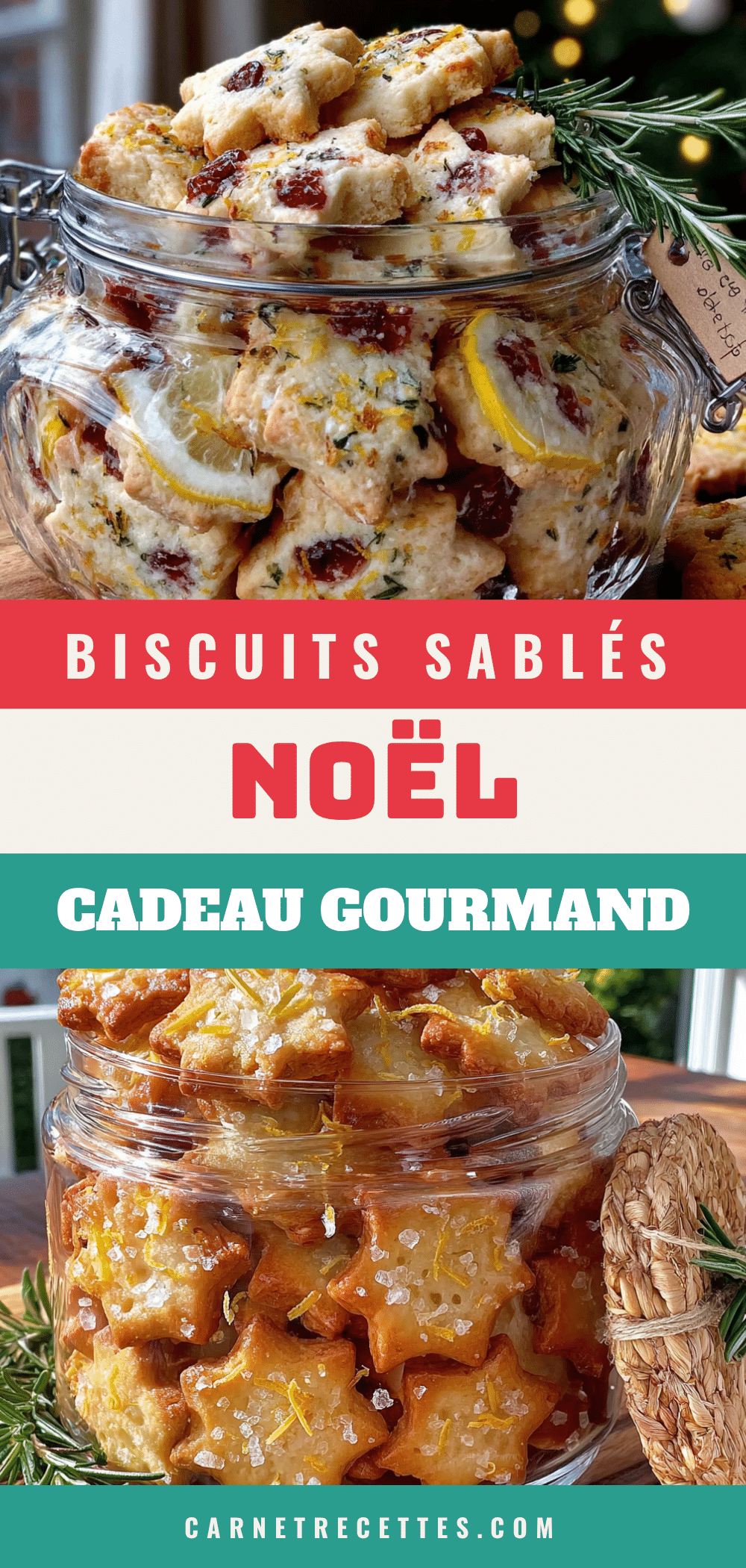 biscuits sablés de Noël en bocal recipe