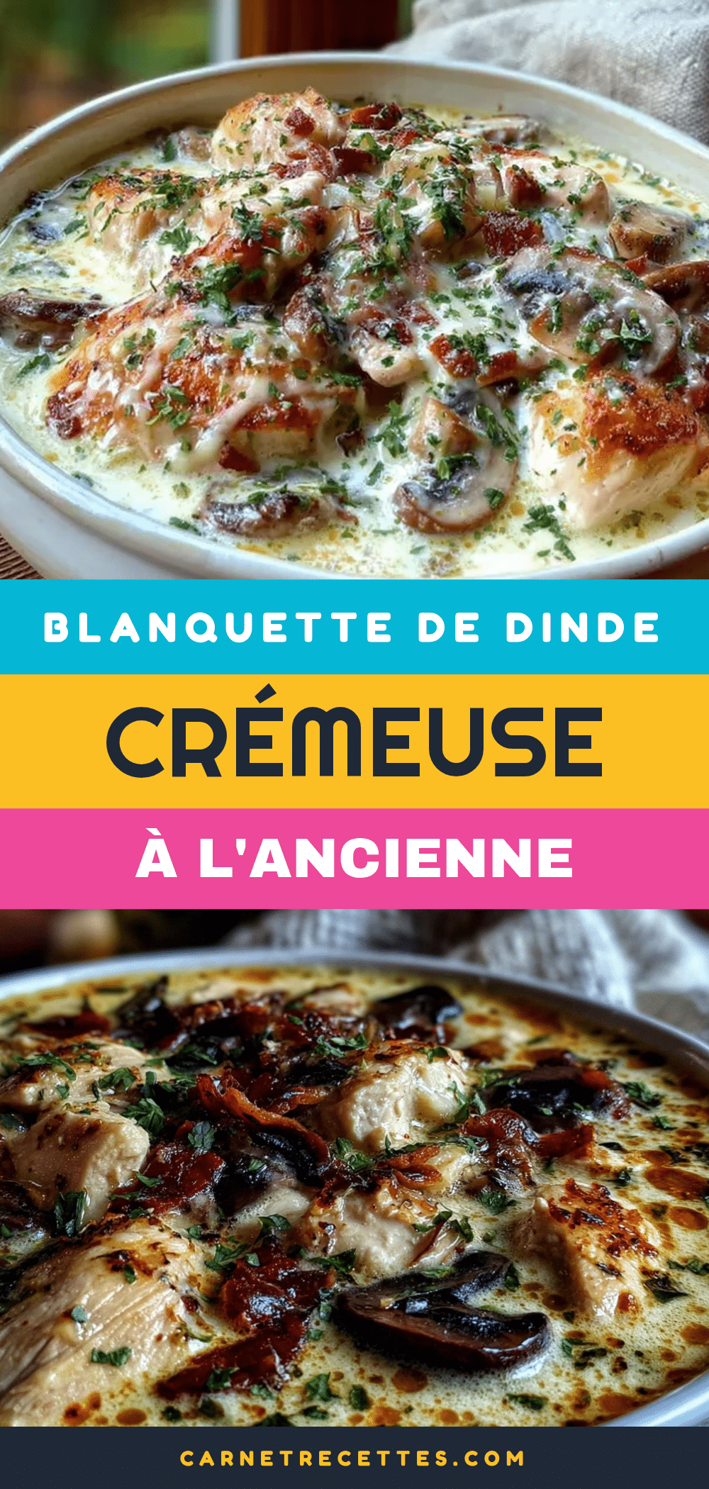 blanquette de dinde crémeuse recipe