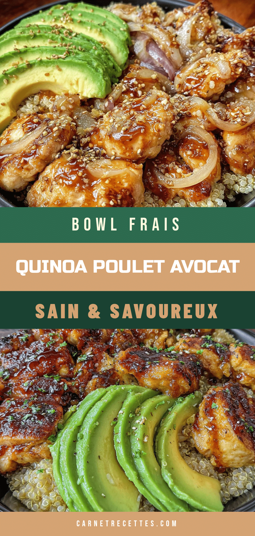 bowl frais quinoa poulet avocat recipe