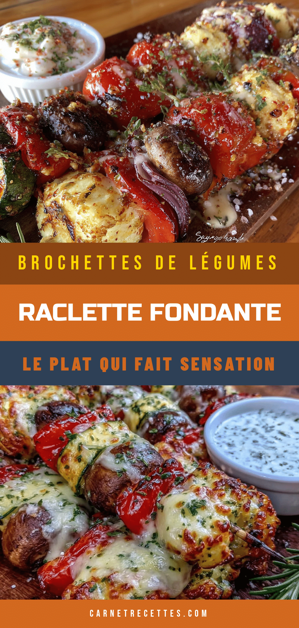 brochettes de légumes raclette fondantes recipe