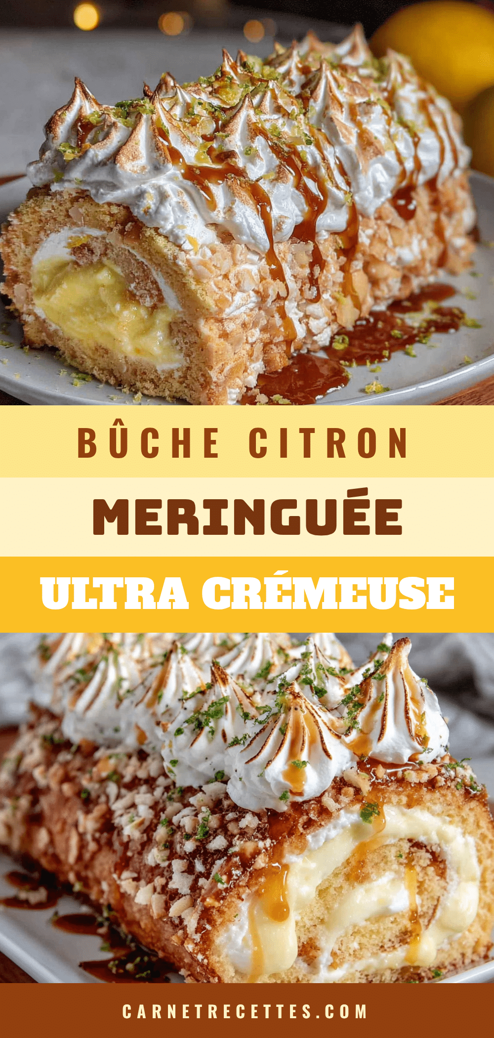 bûche citron meringuée ultra crémeuse recipe