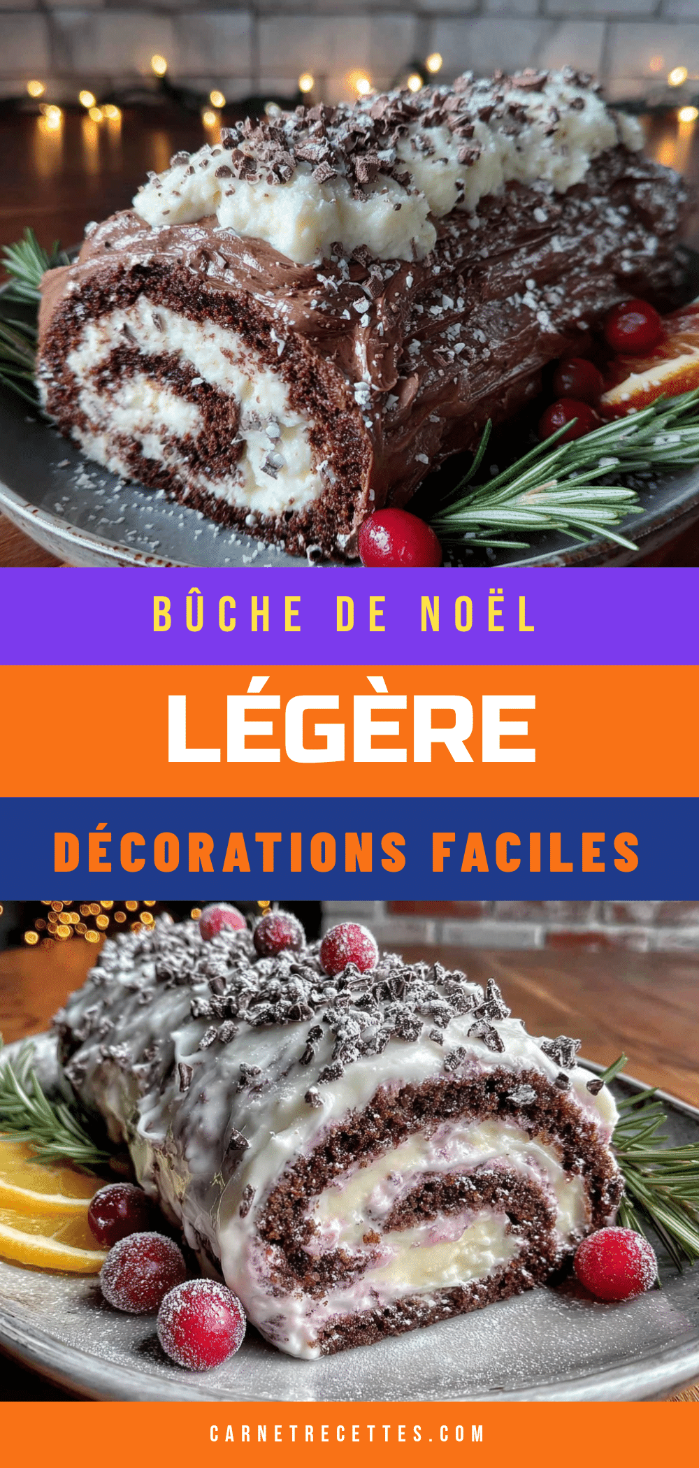 bûche de Noël légère recipe