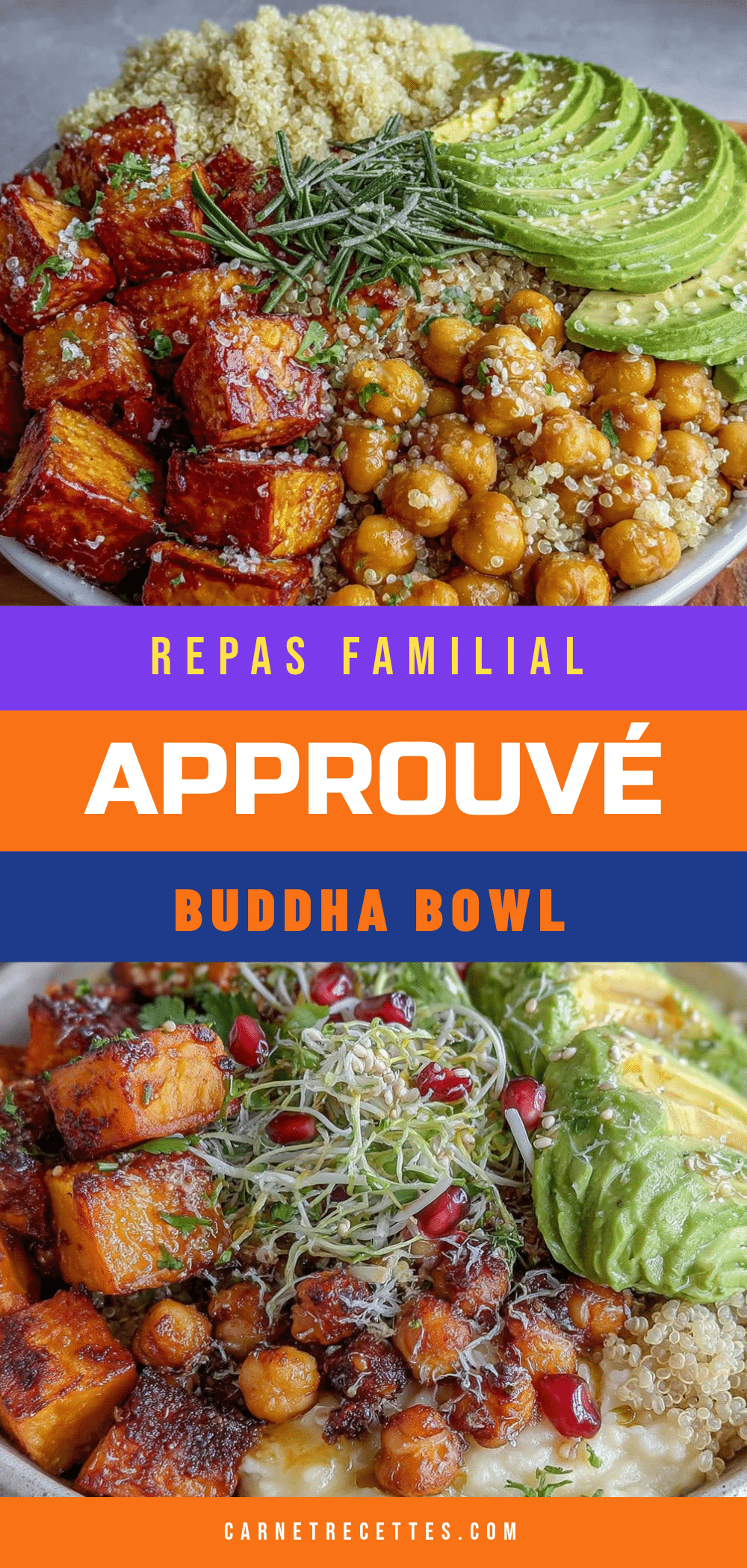 buddha bowl patate douce pois chiches recipe