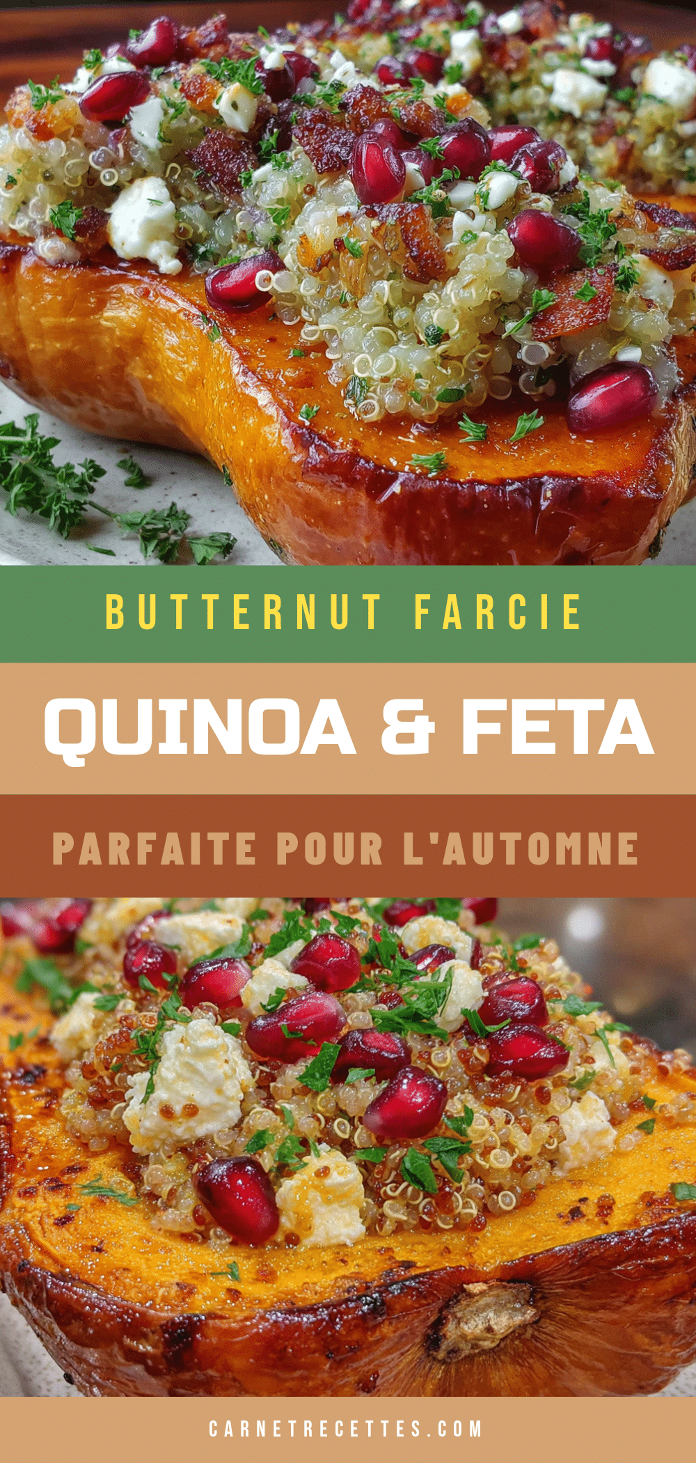 butternut farcie au quinoa et feta recipe