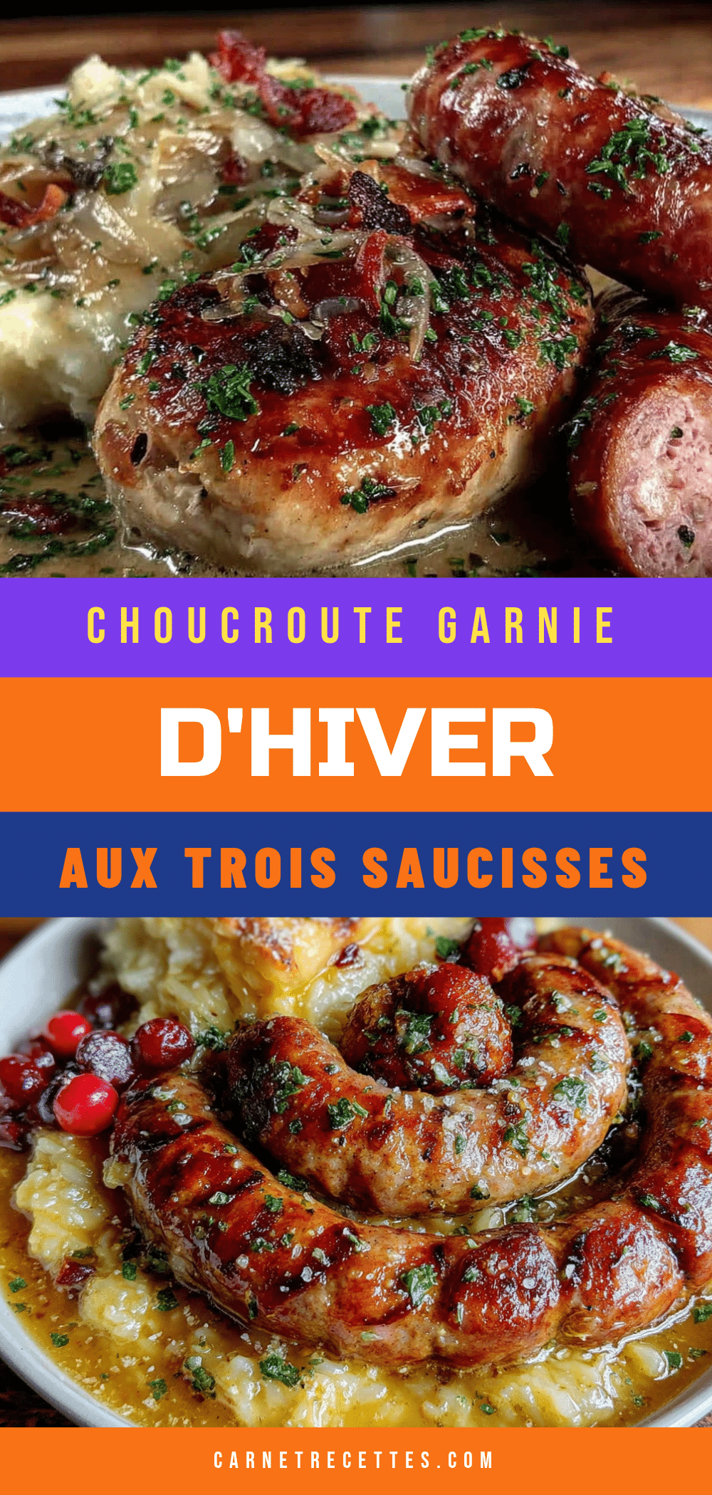 choucroute garnie aux trois saucisses recipe