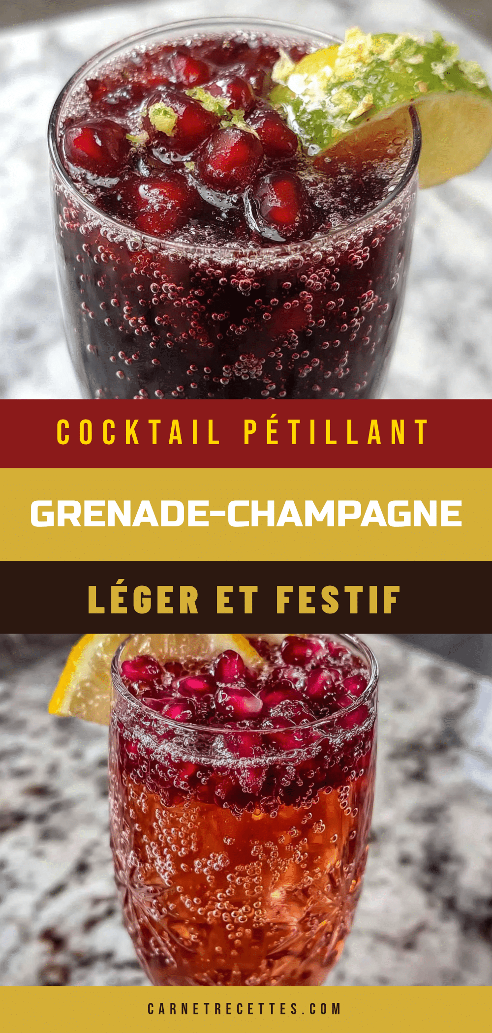 cocktail nouvel an grenade champagne recipe