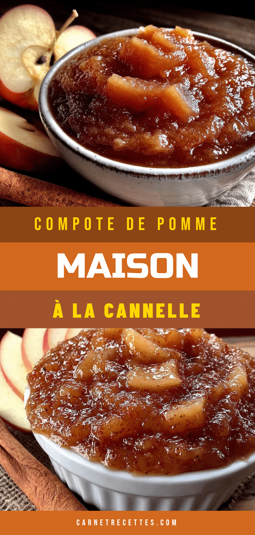 compote de pomme maison à la cannelle recipe