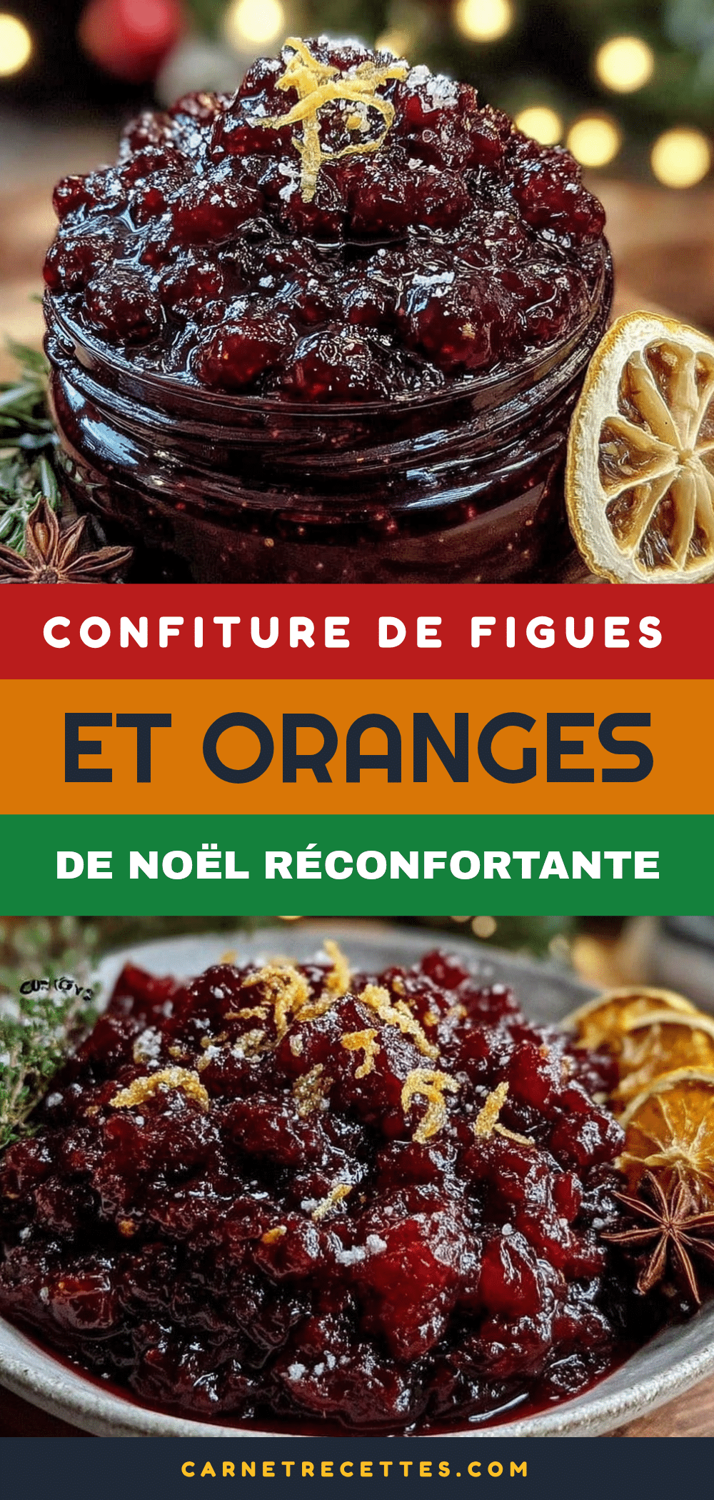 confiture de figues et oranges de Noël recipe