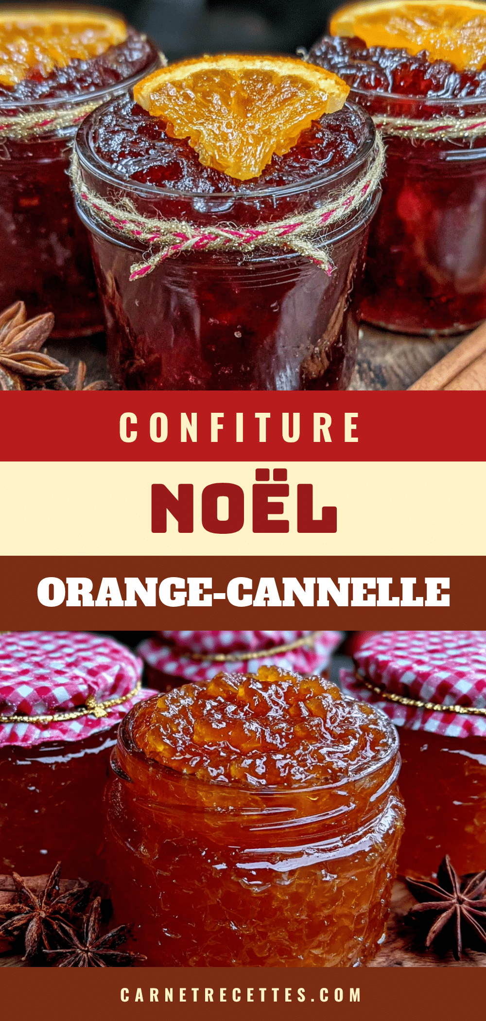 Confiture de Noël orange-cannelle recipe