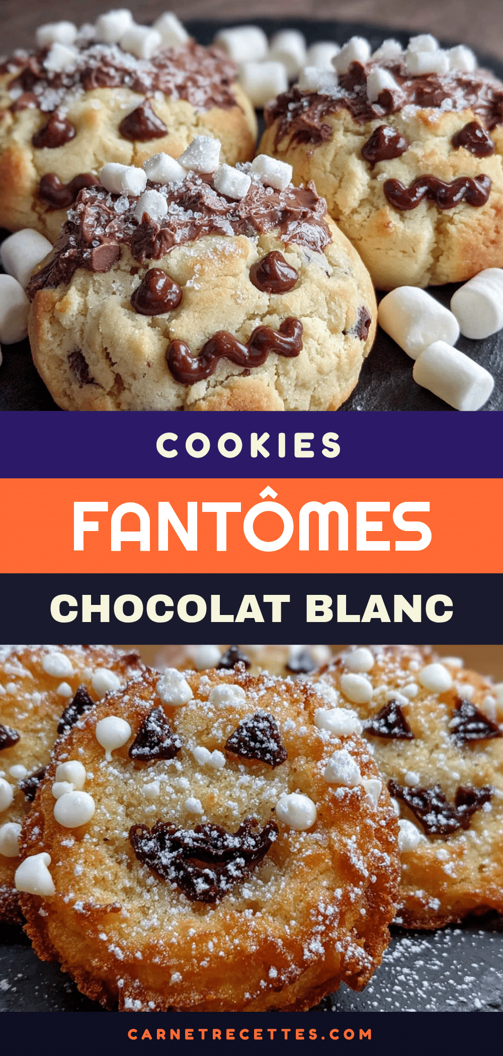 cookies fantômes au chocolat blanc recipe
