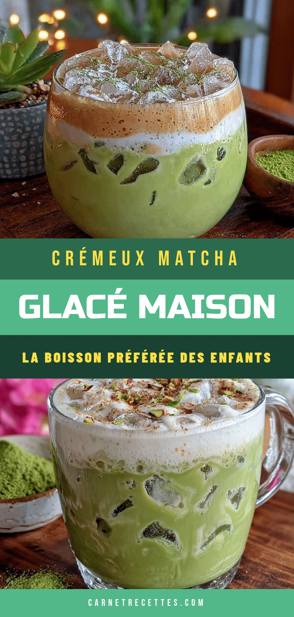 crémeux matcha glacé maison recipe