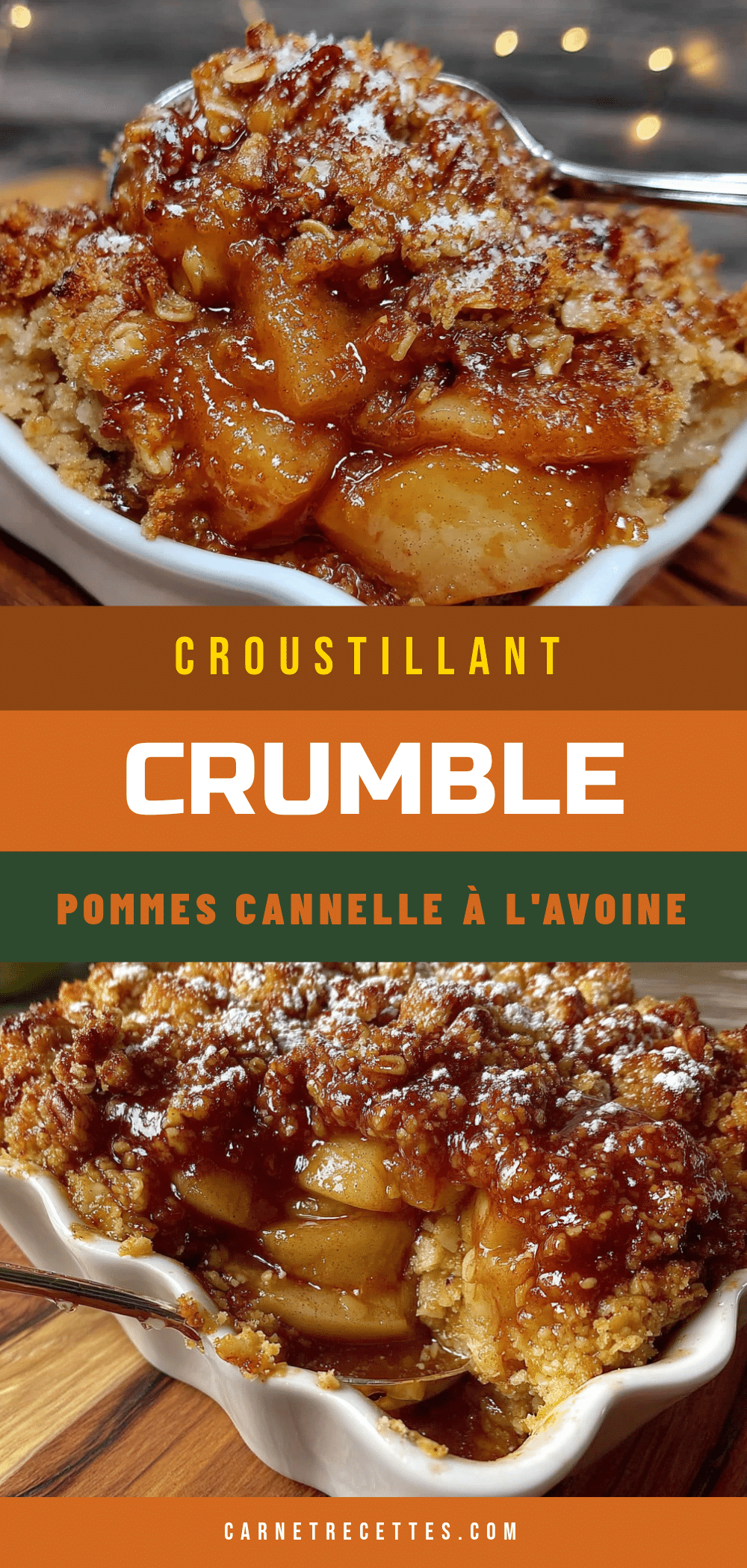 crumble aux pommes à lavoine recipe