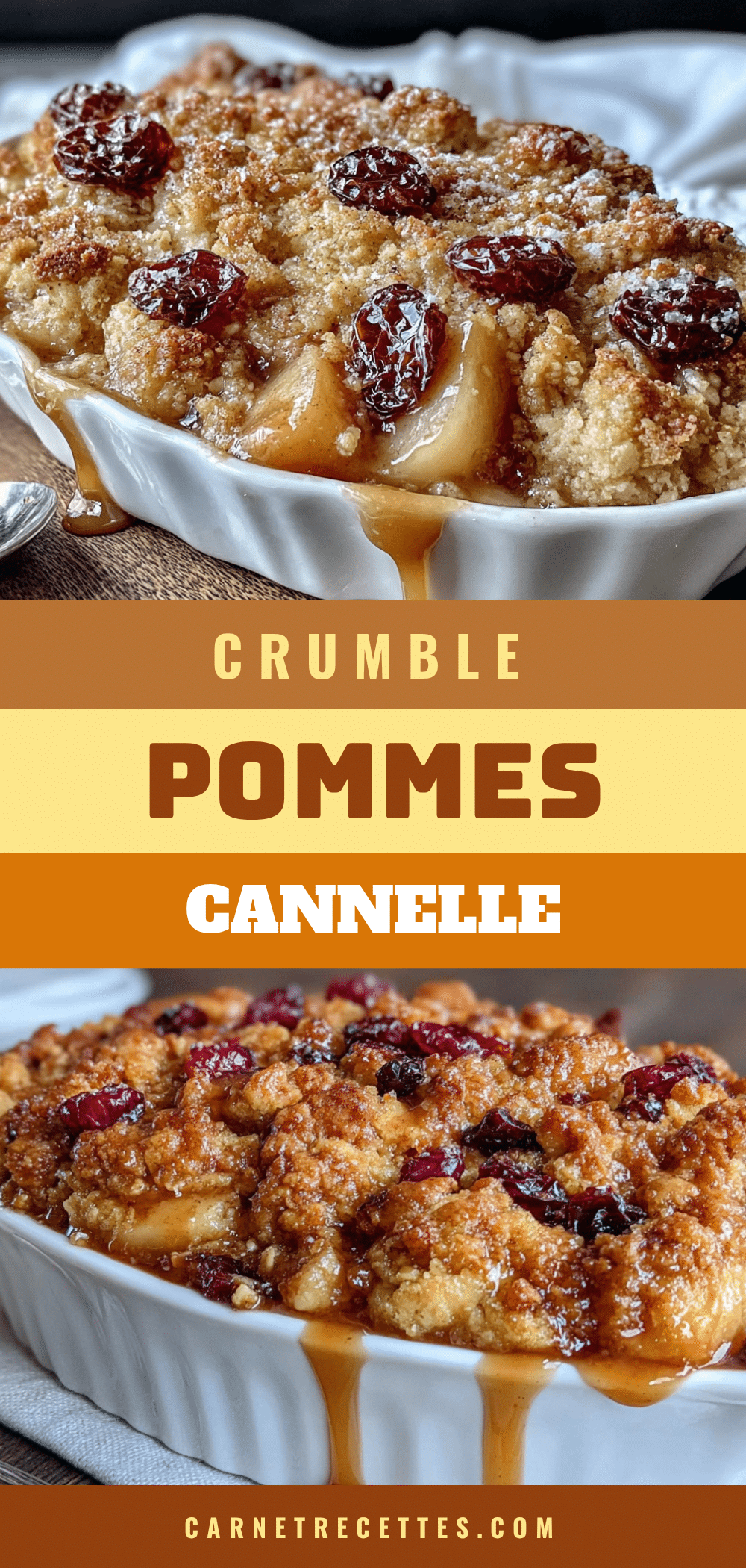 crumble pommes cannelle croustillant recipe