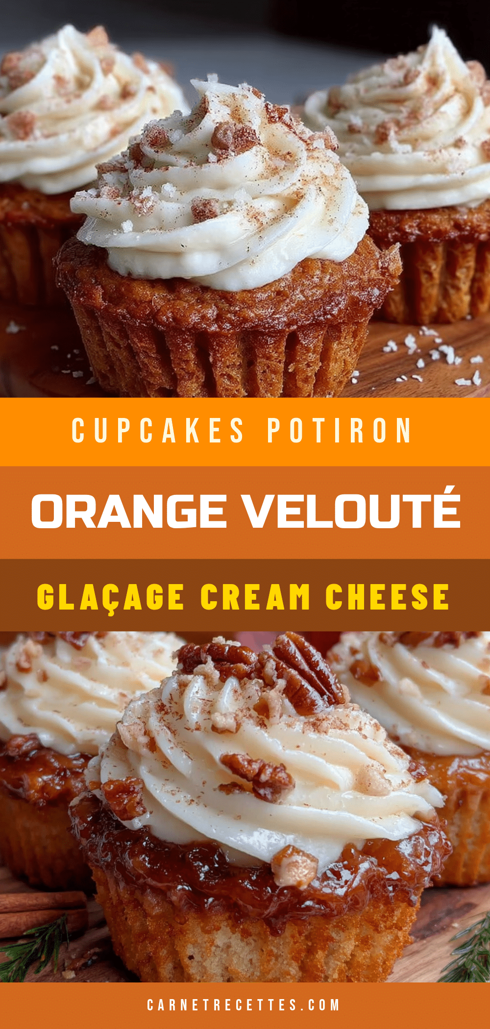 cupcakes potiron orange cream cheese recipe