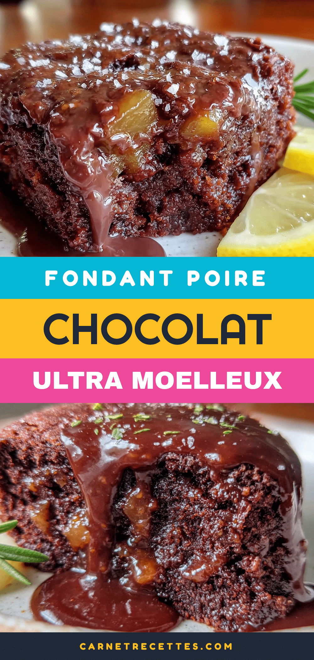 fondant poire chocolat ultra moelleux recipe