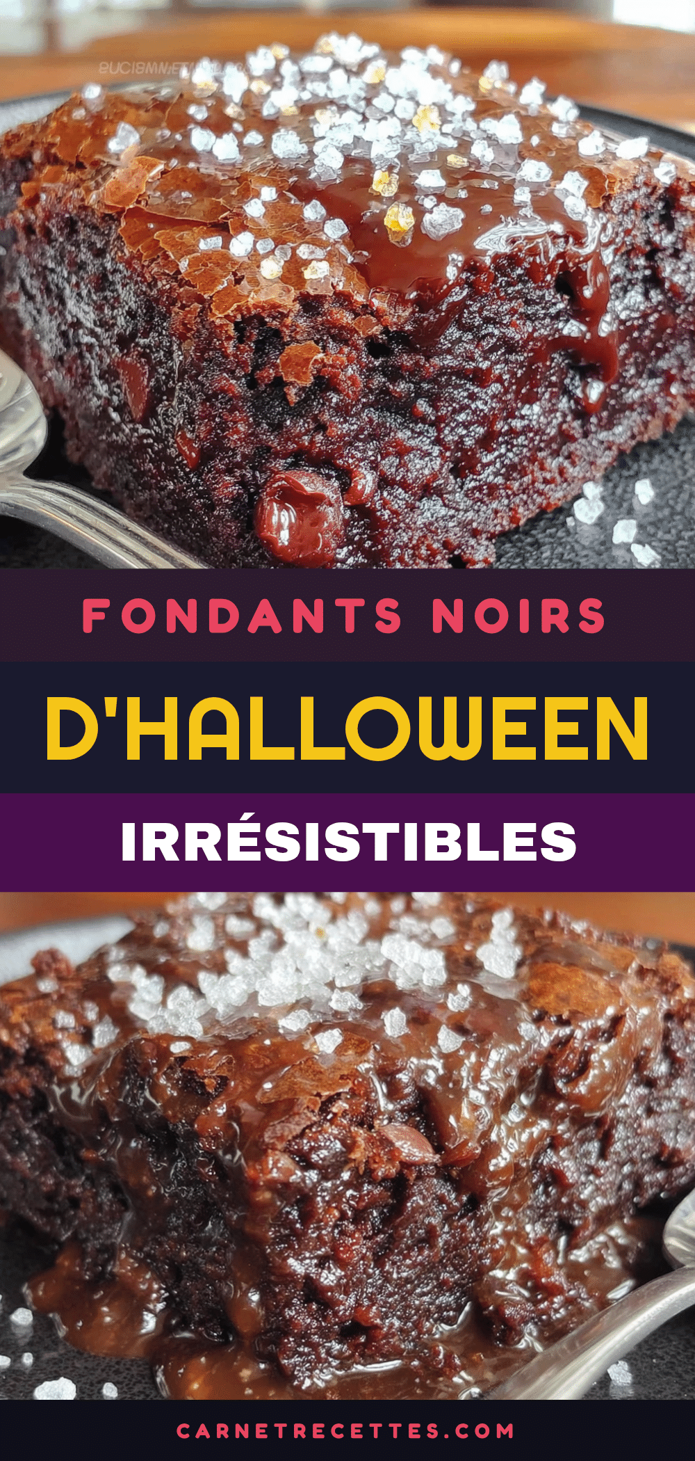 fondants noirs halloween recipe