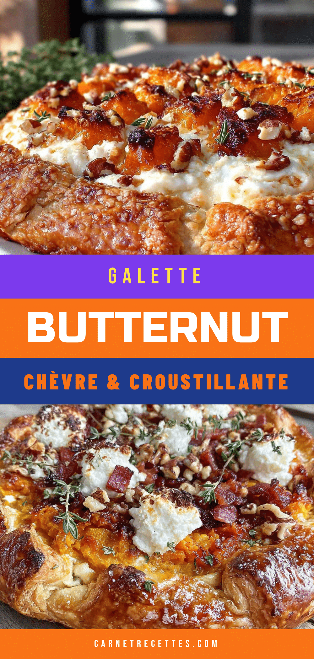 galette butternut chèvre légère et croustillante recipe