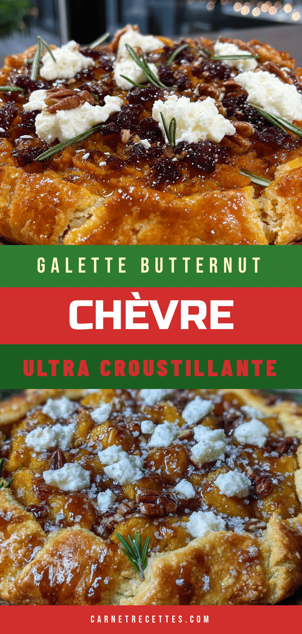 galette butternut chèvre noix de pécan recipe