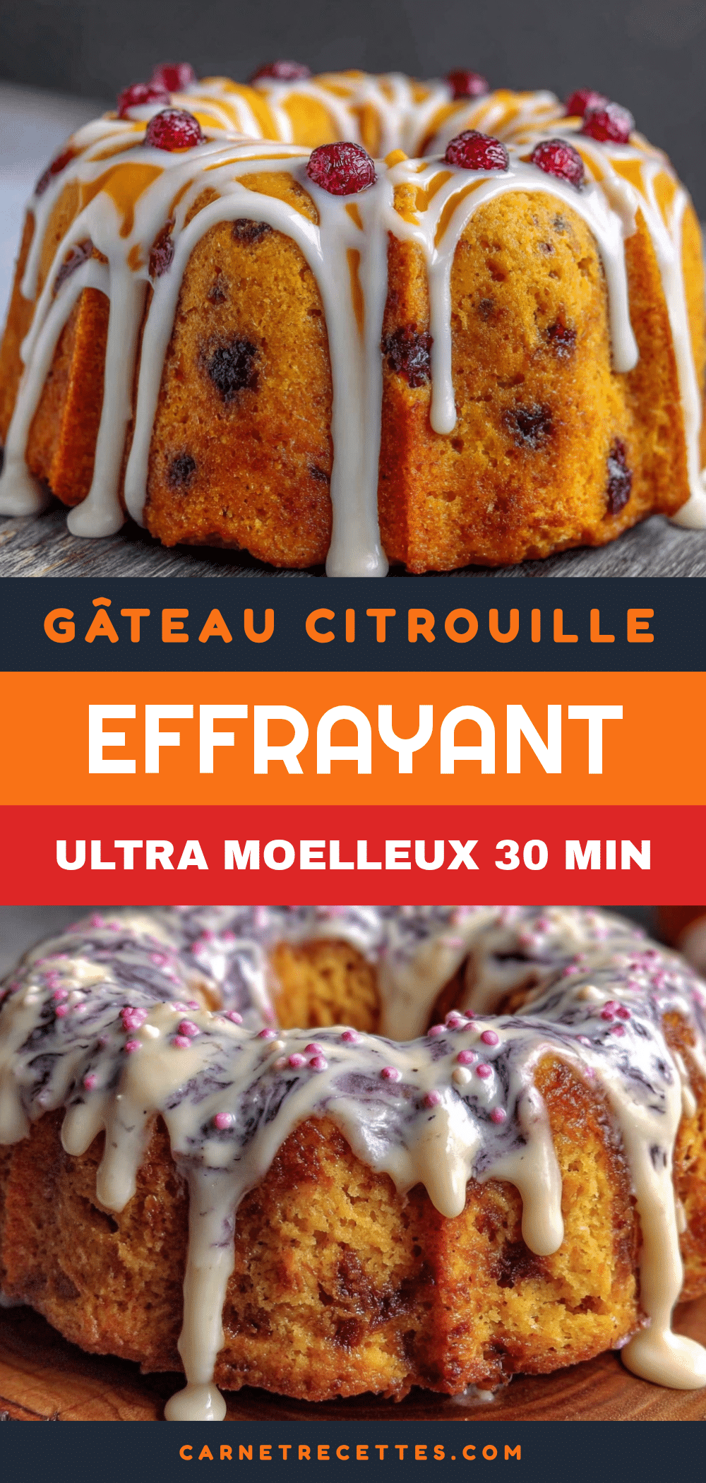 gâteau citrouille effrayant ultra moelleux en 30 minutes recipe