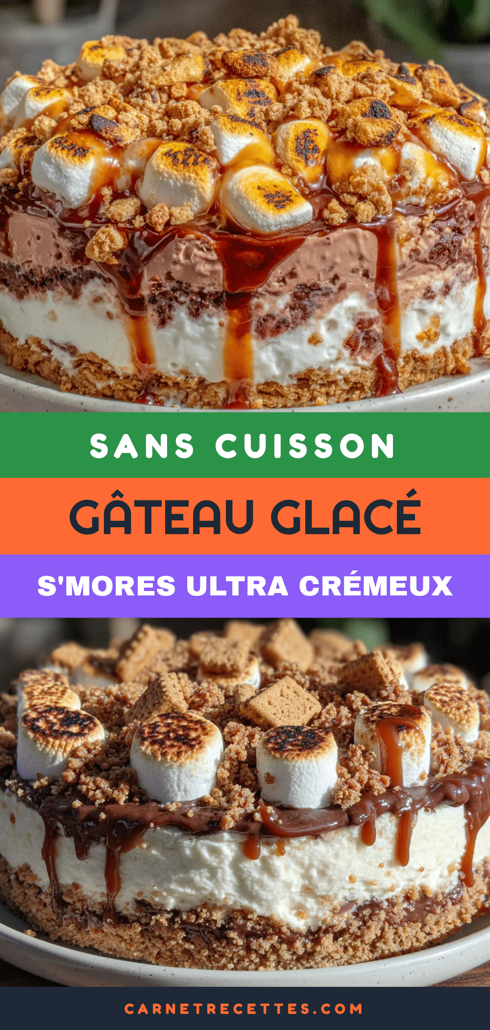 gâteau glacé s’mores sans cuisson recipe