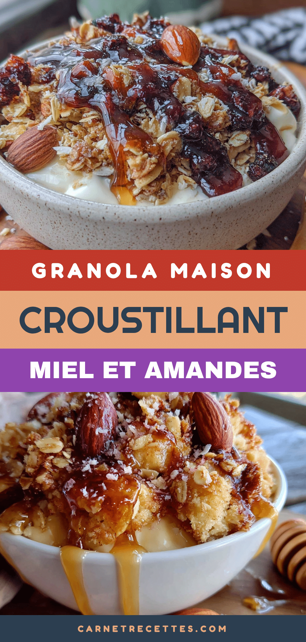 granola maison croustillant miel amandes recipe