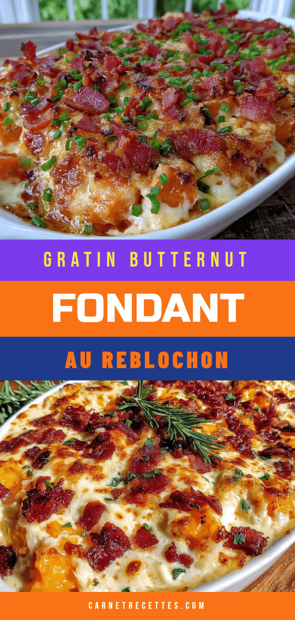 gratin de butternut au reblochon version légère recipe
