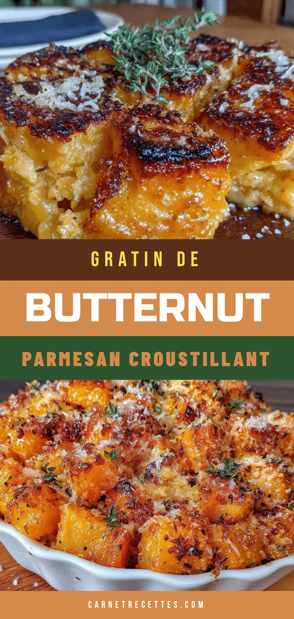 gratin de butternut rôti au parmesan croustillant recipe