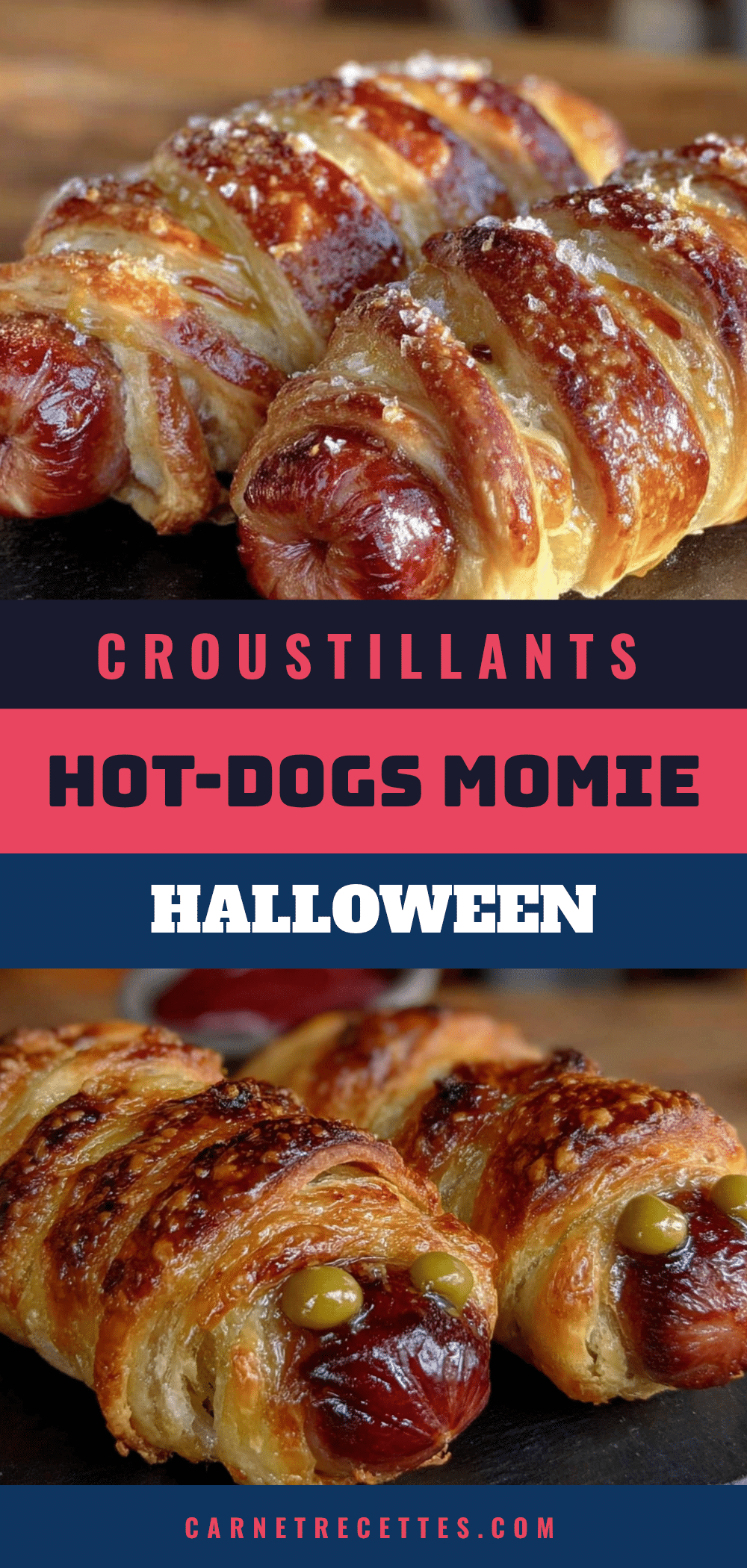hot-dogs momie croustillants pour halloween recipe