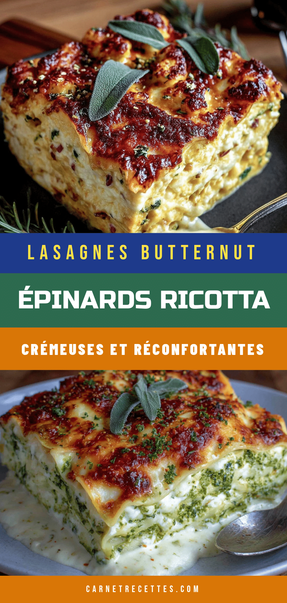 lasagnes butternut épinards ricotta recipe
