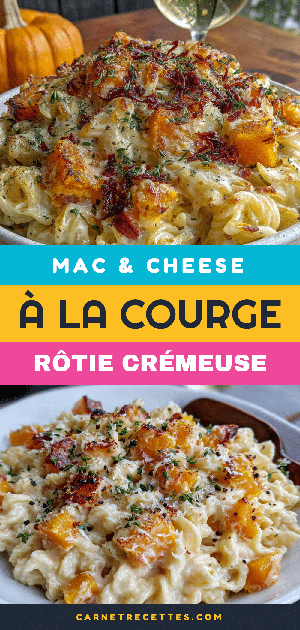 mac and cheese crémeux à la courge butternut rôtie recipe