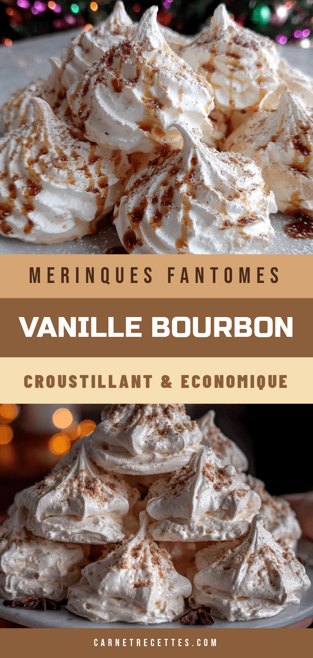 meringues fantômes vanille bourbon recipe