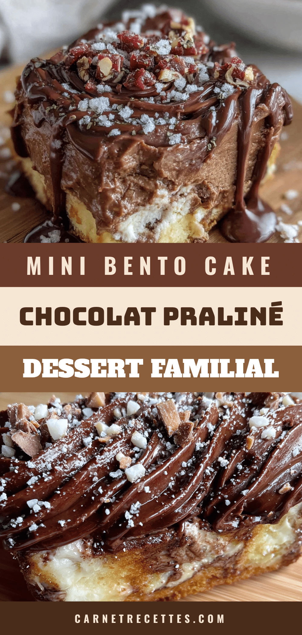 mini bento cake chocolat praliné recipe