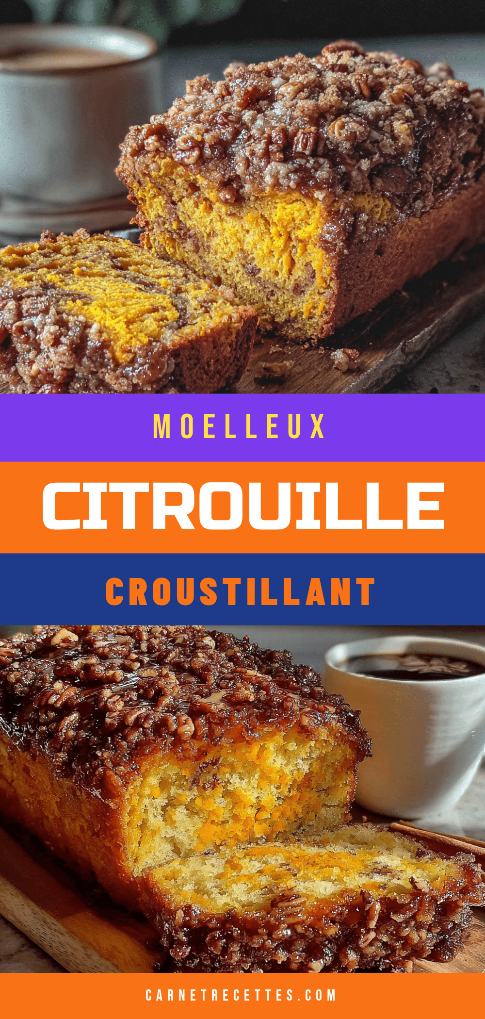 pain de citrouille moelleux et croustillant recipe