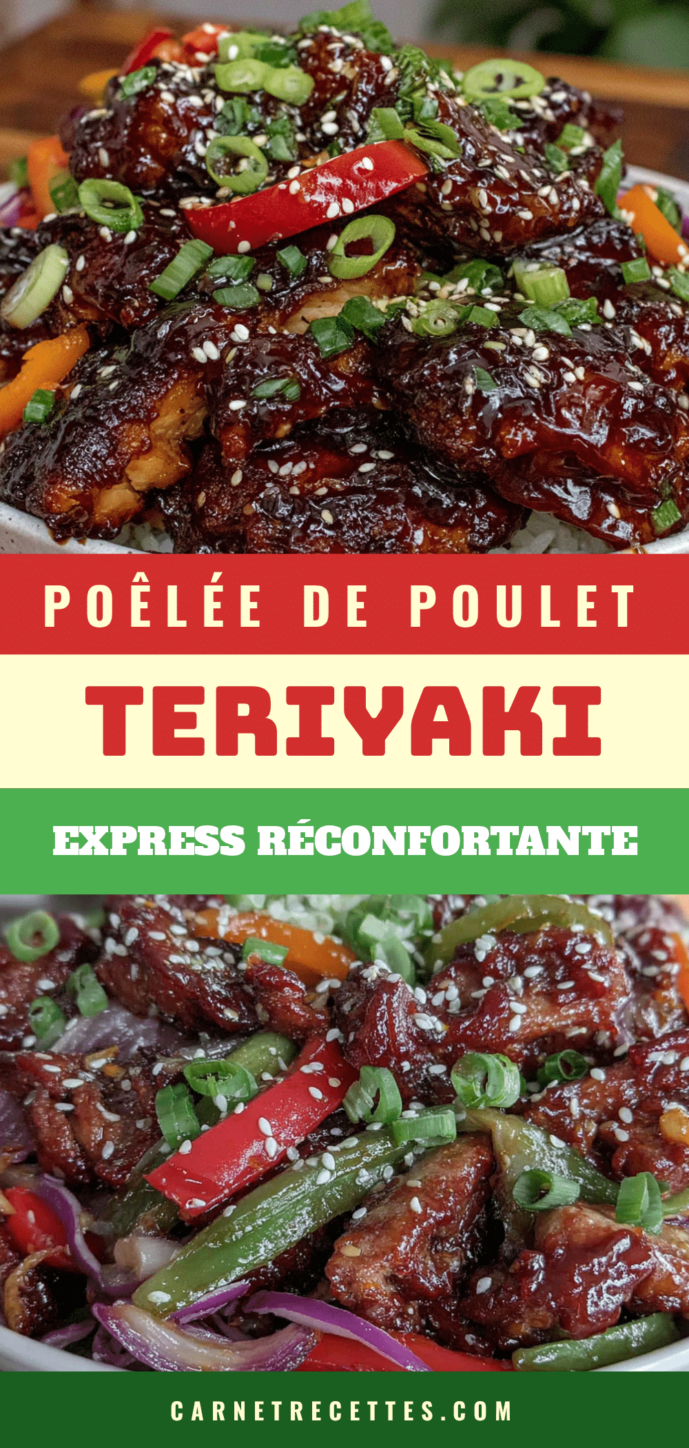 poêlée de poulet teriyaki express réconfortante recipe