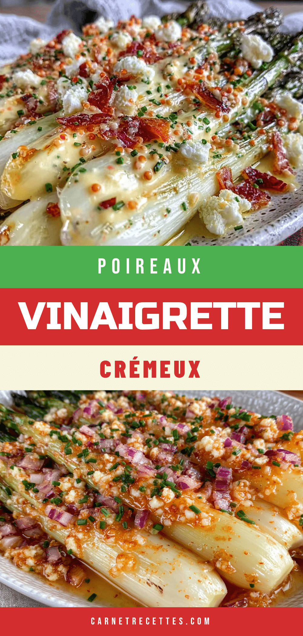 poireaux vinaigrette crémeux recipe