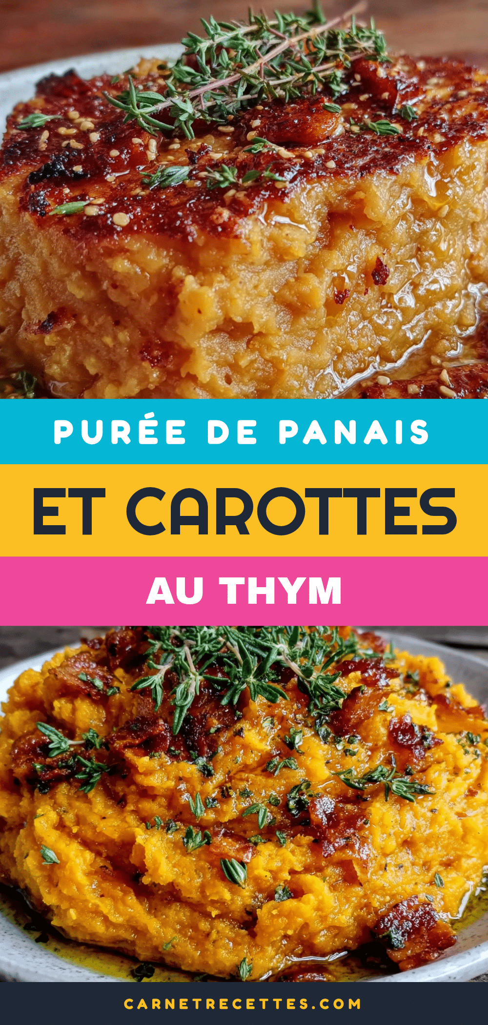 purée de panais et carottes au thym recipe