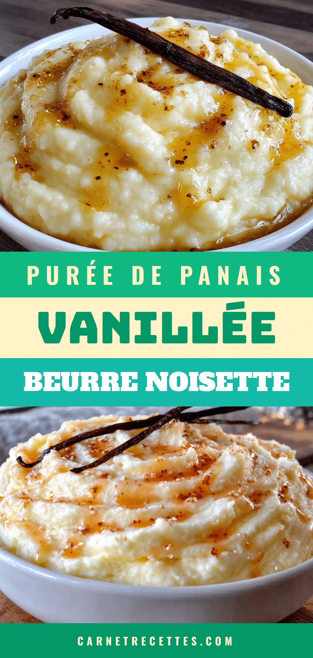 purée de panais vanillée au beurre noisette recipe