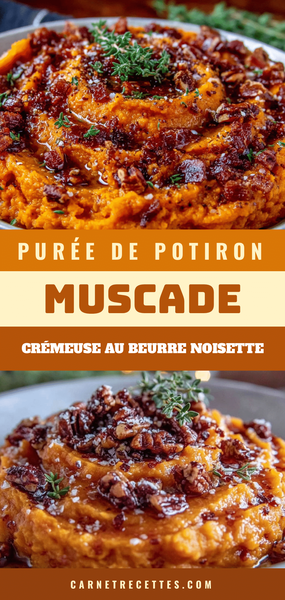 purée de potiron muscade crémeuse au beurre noisette recipe