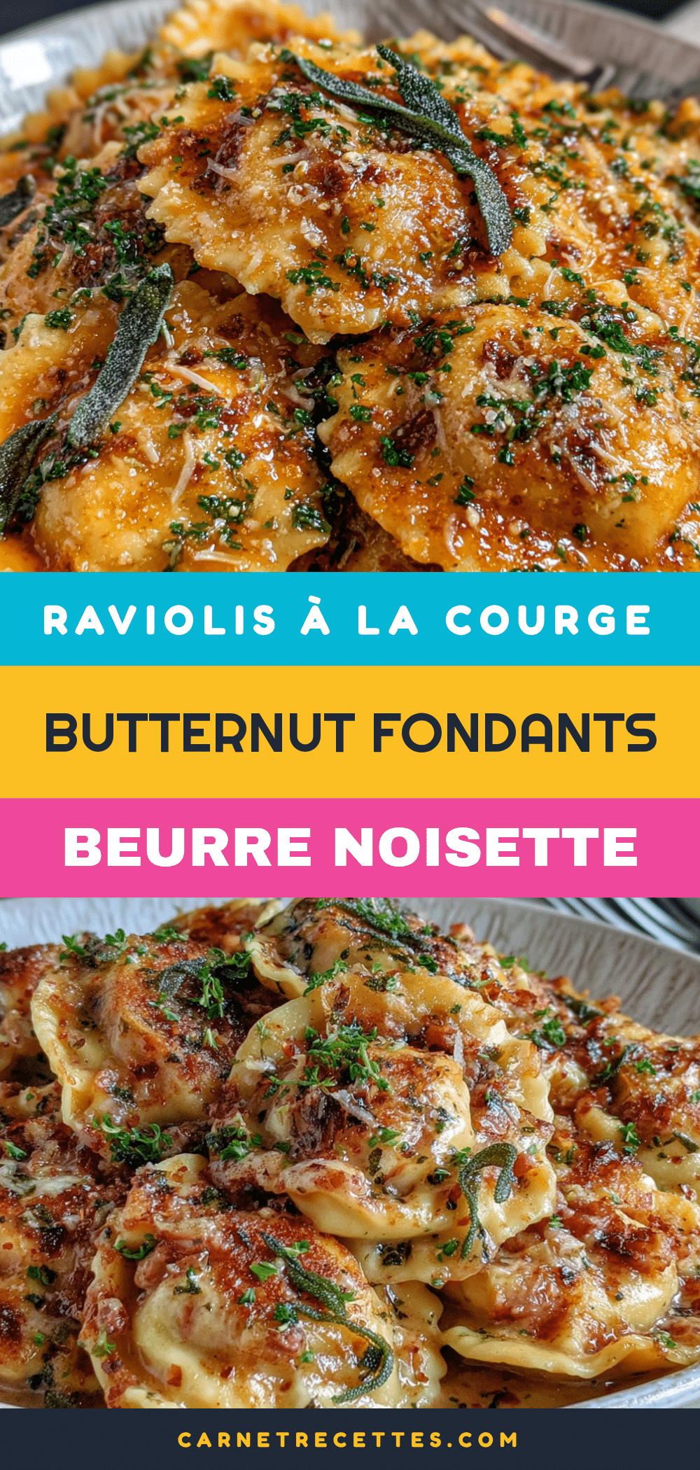 raviolis courge butternut beurre noisette recipe