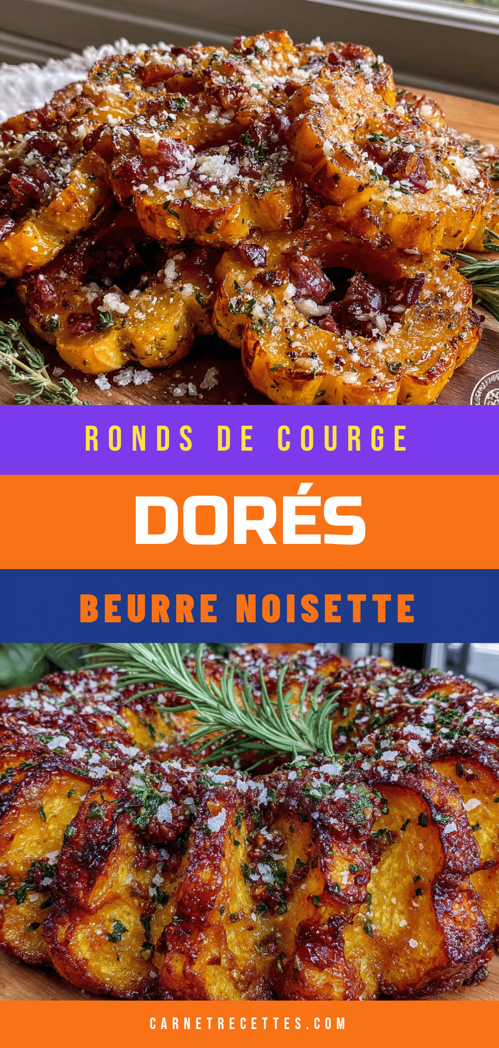 ronds de courge beurre noisette recipe