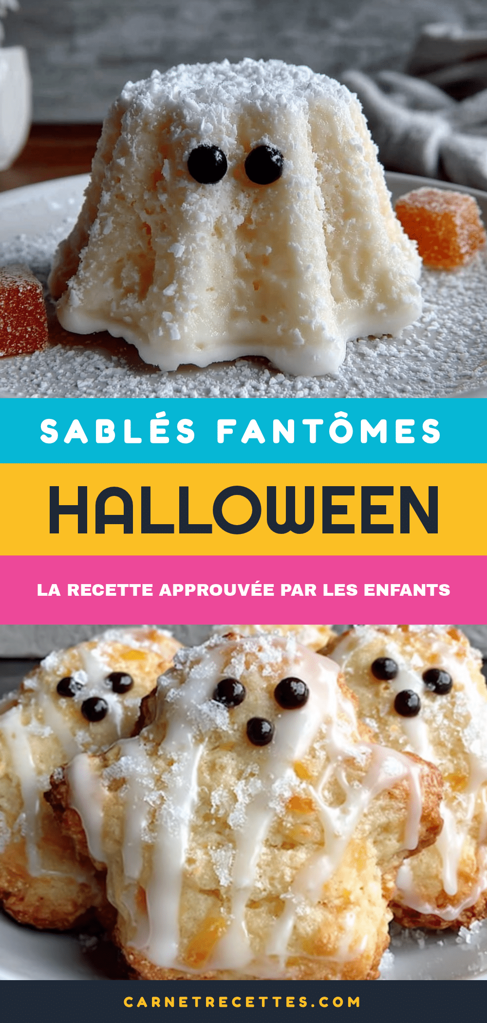 sablés fantômes halloween recipe
