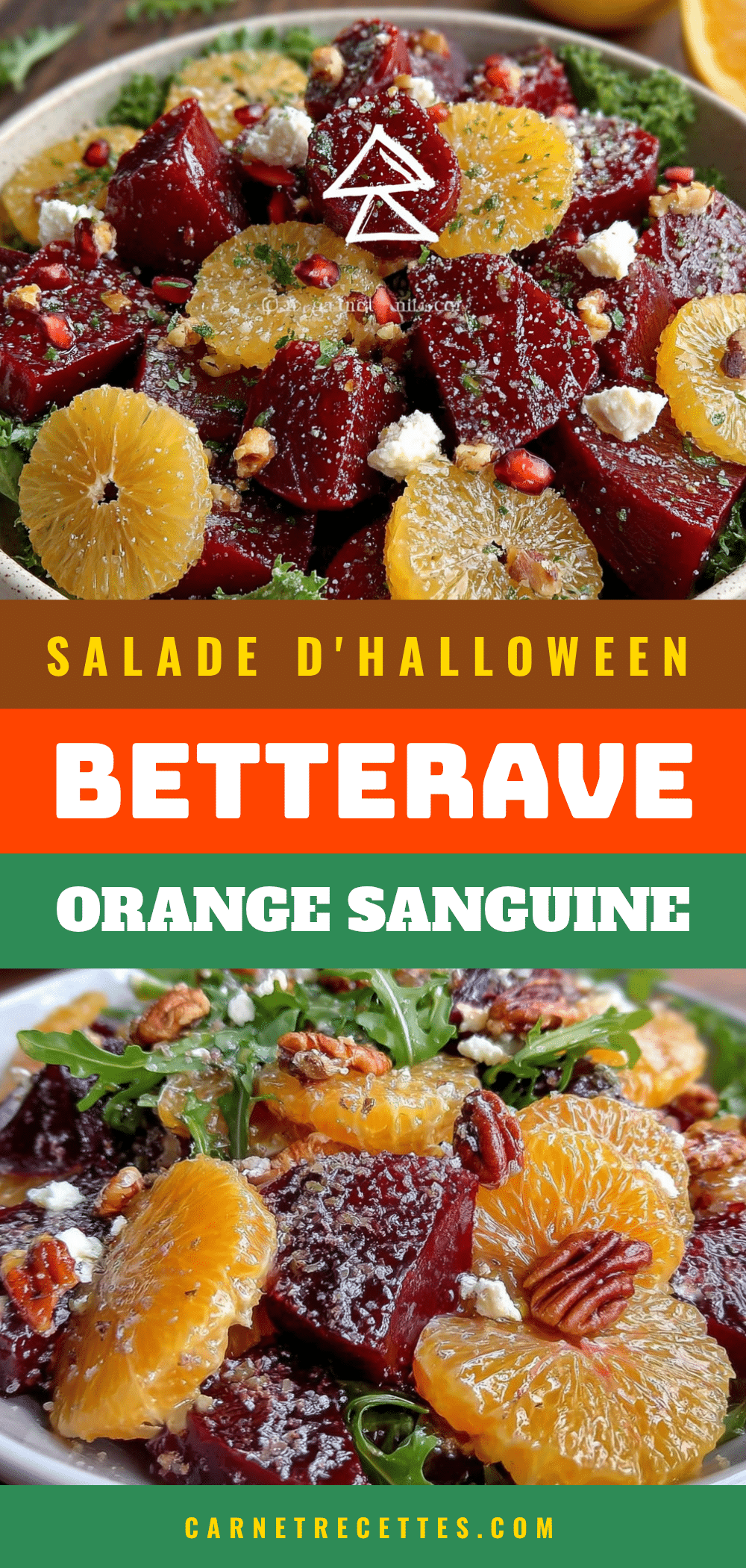 Salade Halloween betterave orange sanguine recipe