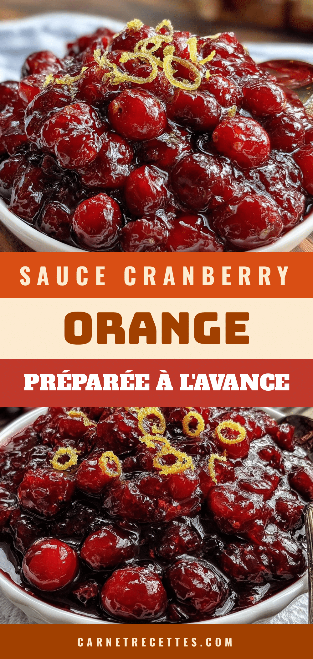 sauce aux canneberges et à lorange recipe