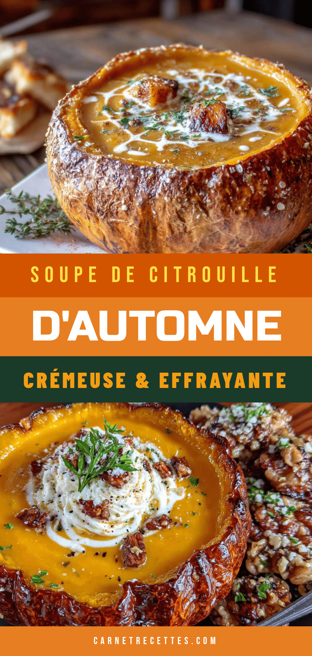 Soupe de citrouille crémeuse dautomne recipe