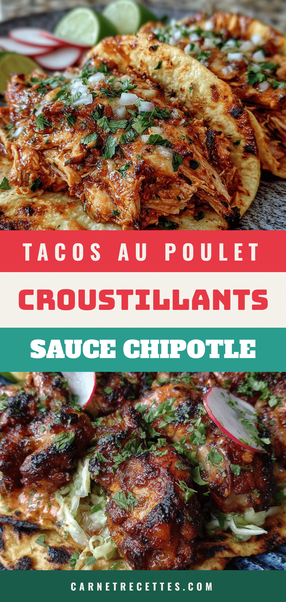 tacos au poulet croustillants sauce chipotle recipe