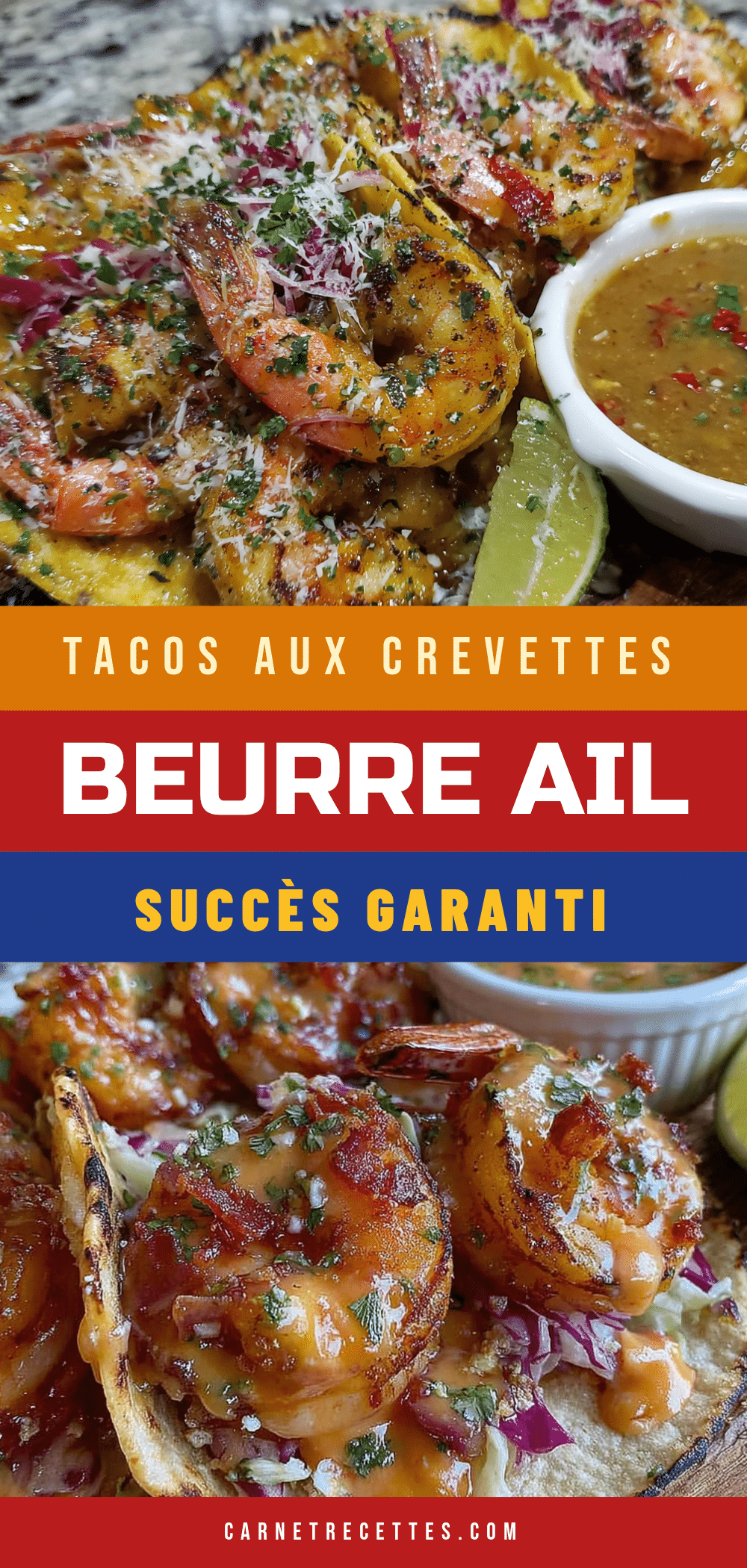 tacos aux crevettes beurre ail recipe
