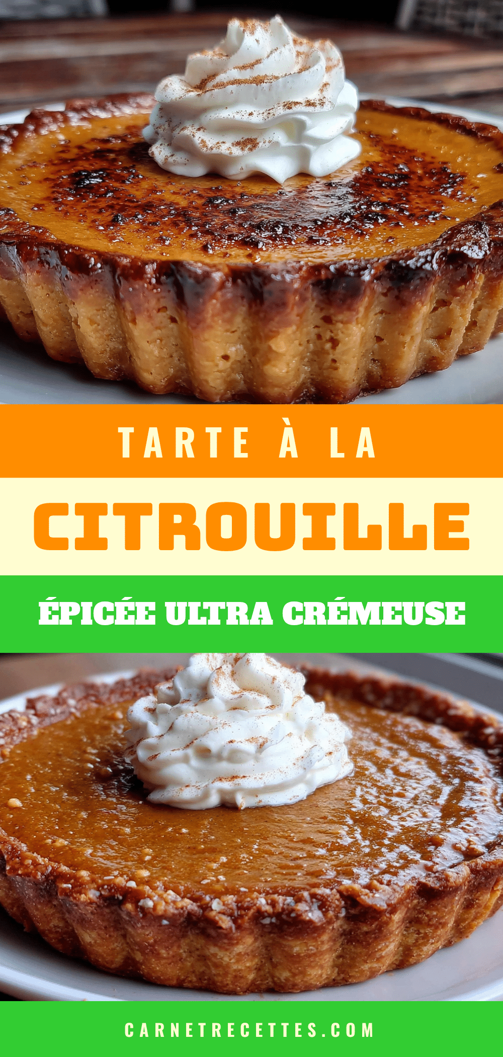 tarte à la citrouille épicée ultra crémeuse recipe
