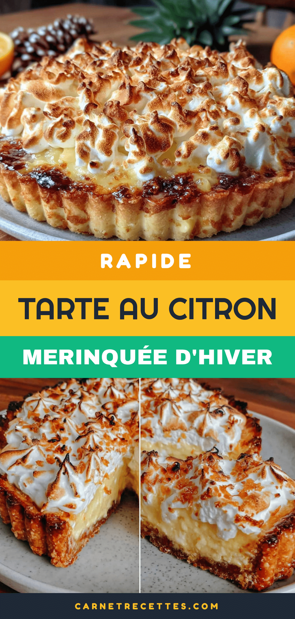 tarte au citron meringuée dhiver recipe