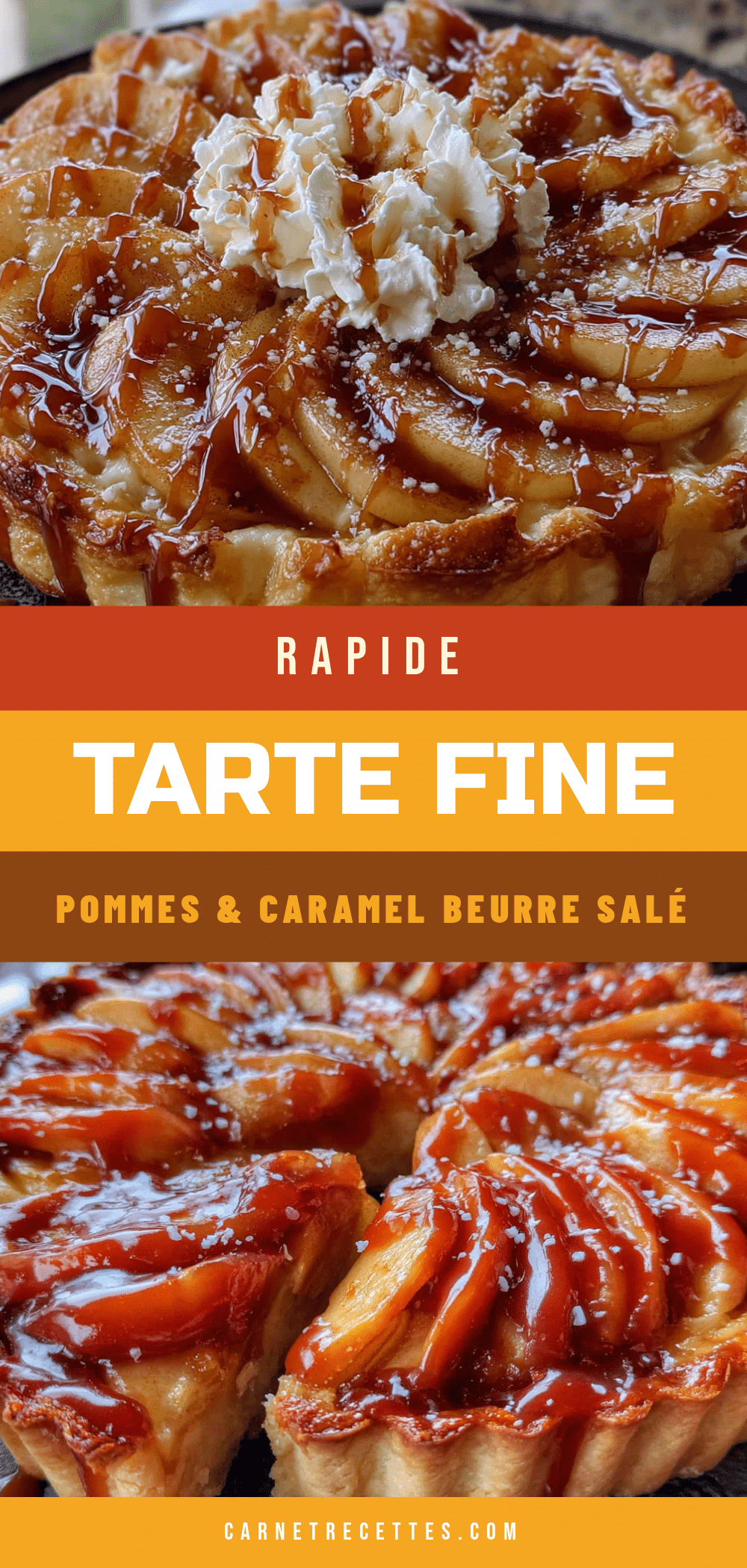 tarte fine aux pommes et caramel beurre salé recipe